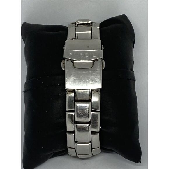 Fossil AM3288 Men's Silver Stainless Steel Analog Dial Quartz Wrist Watch FR122 - Picture 6 of 12